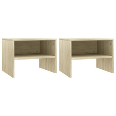 Berkfield Bedside Cabinets 2 Pcs Sonoma Oak 40X30X30 Cm Engineered Wood - image 1