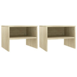 Berkfield Bedside Cabinets 2 Pcs Sonoma Oak 40X30X30 Cm Engineered Wood - thumbnail 1