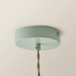 Valuelights Millie Sage Green Scallop Pendant Ceiling Light - thumbnail 4