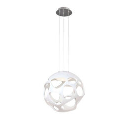 Luminosa Lighting Luminosa Organica Pendant 9 Light G9 Max 5W, Gloss White/polished Chrome