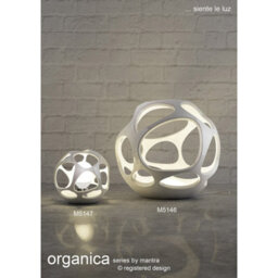 Luminosa Lighting Luminosa Organica Pendant 9 Light G9 Max 5W, Gloss White/polished Chrome - thumbnail 3