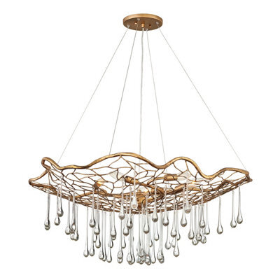 Luminosa Lighting Elstead Lisa Mcdennon By Hinkley Laguna 6 Light Pendant Light Burnished Gold - image 1