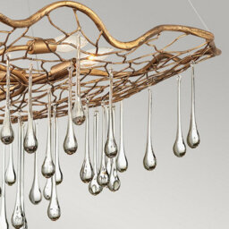 Luminosa Lighting Elstead Lisa Mcdennon By Hinkley Laguna 6 Light Pendant Light Burnished Gold - thumbnail 3