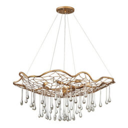 Luminosa Lighting Elstead Lisa Mcdennon By Hinkley Laguna 6 Light Pendant Light Burnished Gold - thumbnail 1