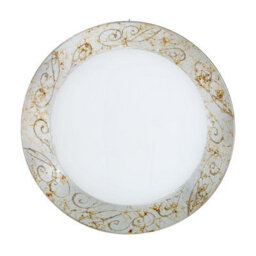Luminosa Lighting Luminosa Serena Glass Decorative Flush Ceiling Light 4 Light Chrome - thumbnail 1