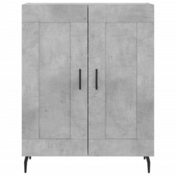 Berkfield Elegant Highboard Concrete Grey 69.5X34X180 Cm Engineered Wood - thumbnail 8