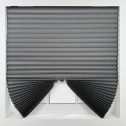 Furnished Stick On Blackout Blinds - No Drill Pleated Shades, Removable Blockout Shutters, Grey (W)85Cm X (L)150Cm - thumbnail 7