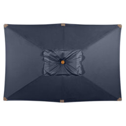 Styx 3M X 2M Deluxe Wooden Parasol In Navy - thumbnail 3