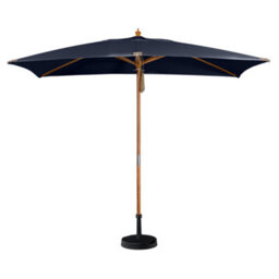 Styx 3M X 2M Deluxe Wooden Parasol In Navy - thumbnail 2