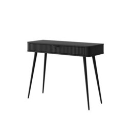 Arte Chic Black Dressing Table H780mm W1000mm D380mm - Contemporary Design With Sleek Accents