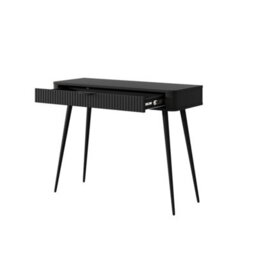 Arte Chic Black Dressing Table H780mm W1000mm D380mm - Contemporary Design With Sleek Accents - thumbnail 2