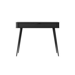 Arte Chic Black Dressing Table H780mm W1000mm D380mm - Contemporary Design With Sleek Accents - thumbnail 3