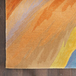 Multicolour Wool Luxurious Modern Abstract Optical/ (3D) Rug Easy To Clean Living Room And Bedroom-114Cm X 175Cm - thumbnail 6