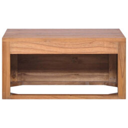 Berkfield Wall-Mounted Bathroom Cabinet 60X45X30 Cm Solid Teak Wood - thumbnail 5