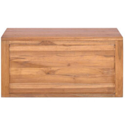 Berkfield Wall-Mounted Bathroom Cabinet 60X45X30 Cm Solid Teak Wood - thumbnail 4