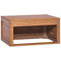 Berkfield Wall-Mounted Bathroom Cabinet 60X45X30 Cm Solid Teak Wood - thumbnail 3
