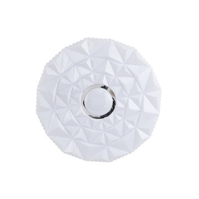 Luminosa Lighting Luminosa Kelmi 33Cm Decorative Flush Ceiling Light White 4000K Neutral White - image 1