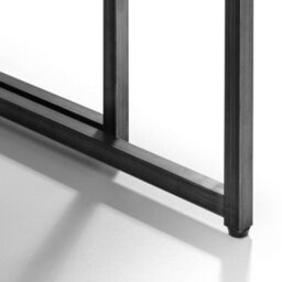 Julian Bowen Brooklyn Set Of 3 Nesting Coffee Tables, Dark Oak, Wood Top, Metal Base, Height: 45 X Width: 120 X Depth: 60Cm - thumbnail 4