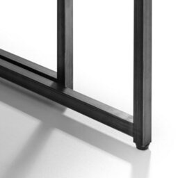 Julian Bowen Brooklyn Set Of 3 Nesting Coffee Tables, Dark Oak, Wood Top, Metal Base, Height: 45 X Width: 120 X Depth: 60Cm - thumbnail 5