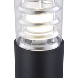 Luminosa Lighting Luminosa Bronx Outdoor Floor Bollard Lamp Black, 1 Light Ip54, E27 - thumbnail 7