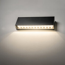 CGC Lighting Cgc Darna Black Slim Led Outdoor Wall Light Up And Down 4000K Natural White Ip65 - thumbnail 2