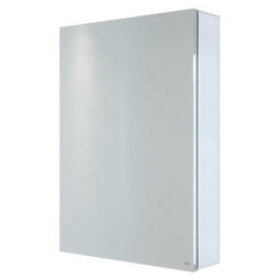 RAK Ceramics Rak Gemini 500X700mm Silvery White Square Led Illuminated Bathroom Mirror Cabinet