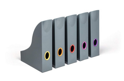 Durable Varicolor Magazine Rack Document Desk File Organiser - 5 Pack - A4 - image 1