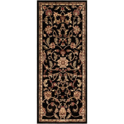 Livabliss Riley-Vintage Black Brown Beige Traditional Boho Living Dining Bedroom Rug 80 X 220 Cm Easy Care, Non Shedding - thumbnail 2