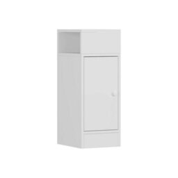 2 Pcs Bedside Table Cabinet Bedroom Furniture Storage Nightstand Shelf - thumbnail 5
