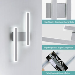 Pheashine Sleek Modern Led Wall Light 6500K Acrylic For Bedroom Living Room Corridor - thumbnail 5
