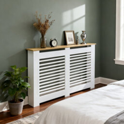 Fativo Horizontal Radiator Cover Grill Shelf Cabinet Mdf Wood Modern Traditional Furniture (H 925 X W 1520 X D 200 mm) - thumbnail 8