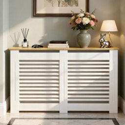 Fativo Horizontal Radiator Cover Grill Shelf Cabinet Mdf Wood Modern Traditional Furniture (H 925 X W 1520 X D 200 mm) - thumbnail 6