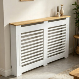 Fativo Horizontal Radiator Cover Grill Shelf Cabinet Mdf Wood Modern Traditional Furniture (H 925 X W 1520 X D 200 mm) - thumbnail 7