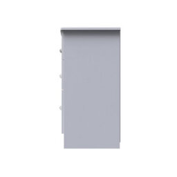Broadway 6 Drawer Wide Chest With Led Lights In White Gloss (Ready Assembled) - thumbnail 2