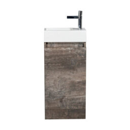 Plum&clay Condense Metallic Floor Standing Cloakroom Vanity Unit (W)390mm - thumbnail 2