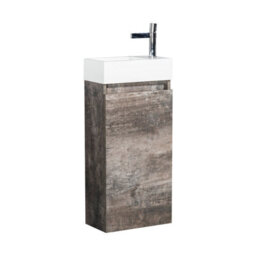 Plum&clay Condense Metallic Floor Standing Cloakroom Vanity Unit (W)390mm - thumbnail 5