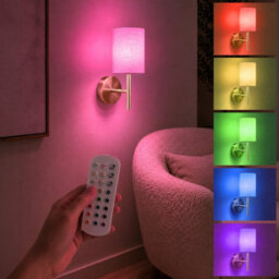 Auraglow Omniance Calista Rechargeable Wireless Wall Light With Remote - Satin Nickel -1 Lamp, 1 Light Source, 1 Remote - thumbnail 6
