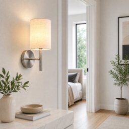 Auraglow Omniance Calista Rechargeable Wireless Wall Light With Remote - Satin Nickel -1 Lamp, 1 Light Source, 1 Remote - thumbnail 3