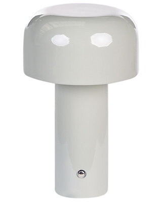Wyld And Coco Grey Iron Wireless Touch Table Lamp With Usb Charging, Dimmer, Compact (W12 X D12 X H21Cm) - image 1