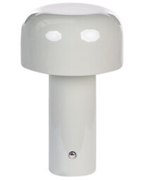 Wyld And Coco Grey Iron Wireless Touch Table Lamp With Usb Charging, Dimmer, Compact (W12 X D12 X H21Cm) - thumbnail 1