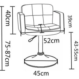 Black Dressing Table Chair Vanity Stool Bedroom Makeup Soft Seat New - thumbnail 2