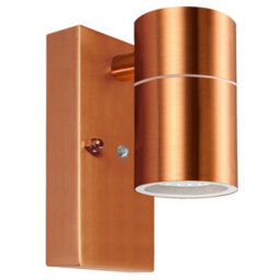 Long Life Lamps Company Single Outdoor Wall Light Dusk Till Dawn Sensor Copper Finish Ip65 Zlc097Cdtd - thumbnail 1