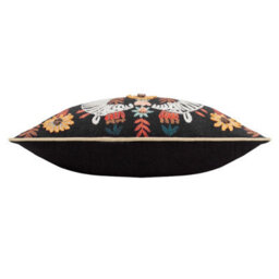 Wylder Mirrored Zebra Embroidered Feather Rich Cushion - thumbnail 3