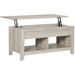 Wyld Haus Tonodo Oak-Effect Lift-Top Coffee Table With Storage And Lower Shelves - 105Cm - thumbnail 2