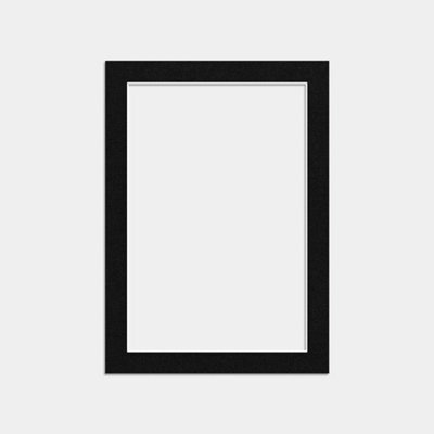 Ak Frames 70X50Cm Black Picture Mounts To Fit 60X40Cm Aperture Size - Mount Board Only (No Frame Included) - image 1