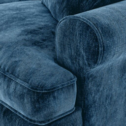 Alfie Navy Blue Right Hand Chaise Sofa For Living Room - Fully Assembled By Roseland Furniture - thumbnail 4