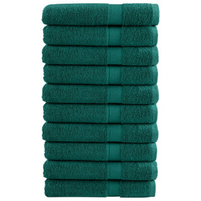Berkfield Premium Sauna Towels Solund 10 Pcs Green 80X200 Cm 600 Gsm - image 1