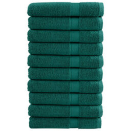 Berkfield Premium Sauna Towels Solund 10 Pcs Green 80X200 Cm 600 Gsm - thumbnail 1