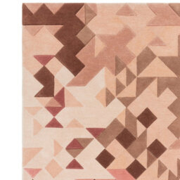 Rose Multi Geometric Handmade Modern Optical/ (3D) Rug For Living Room And Bedroom-200Cm X 290Cm - thumbnail 4