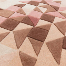 Rose Multi Geometric Handmade Modern Optical/ (3D) Rug For Living Room And Bedroom-200Cm X 290Cm - thumbnail 2